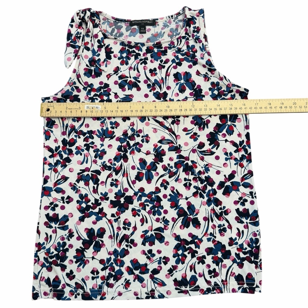 Banana Republic Floral Tank Top - Pink and Navy like new